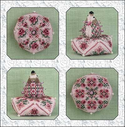 Just Nan | Hetty's Rose Garden Biscornu & Hedgehog JN342