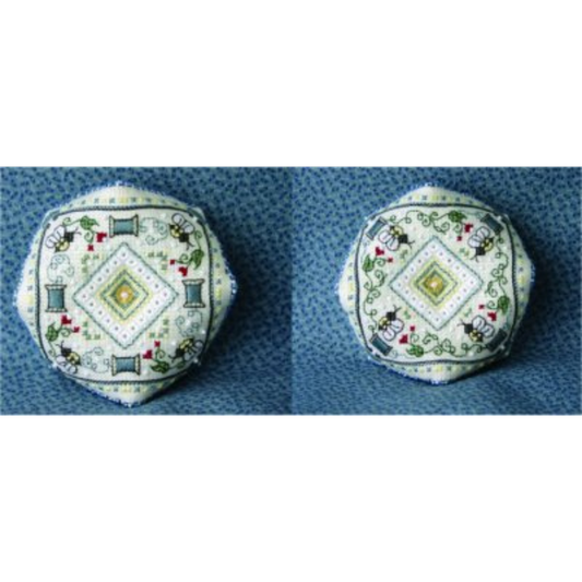 The Bee Cottage | I'd Rather BEE Stitching Biscornu